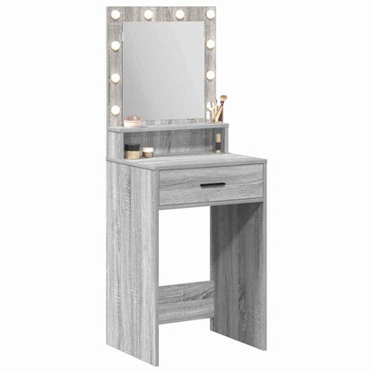 Schminktisch Grau Sonoma 50 x 41 x 135 cm Holzwerkstoff