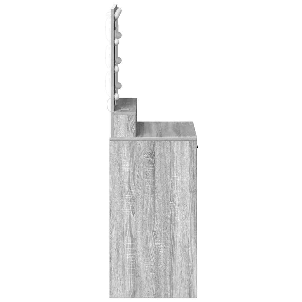 Schminktisch Grau Sonoma 50 x 41 x 135 cm Holzwerkstoff