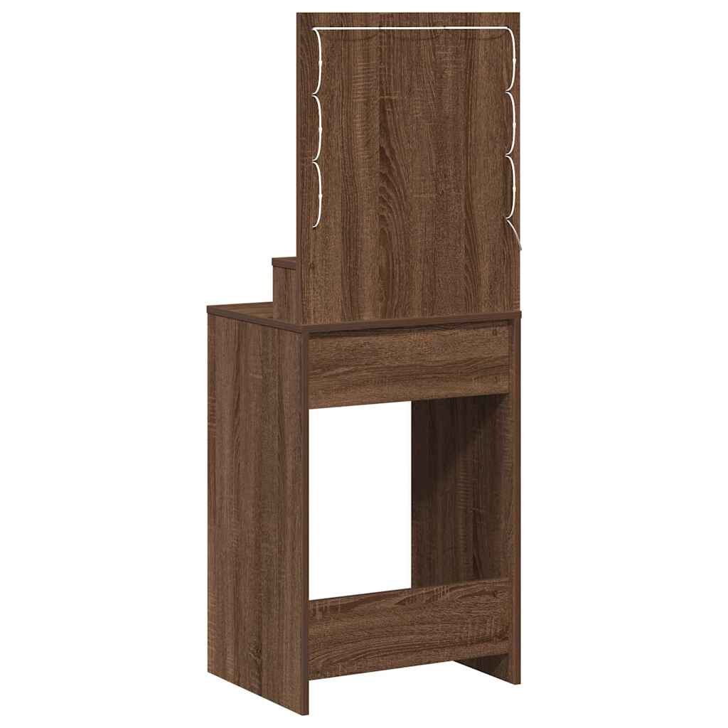Schminktisch Braune Eiche 50 x 41 x 135 cm Holzwerkstoff