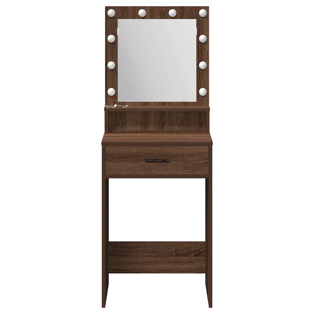 Schminktisch Braune Eiche 50 x 41 x 135 cm Holzwerkstoff