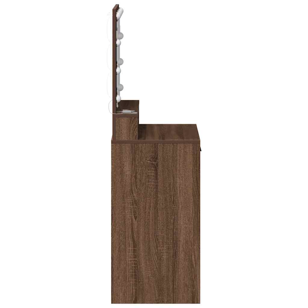 Schminktisch Braune Eiche 50 x 41 x 135 cm Holzwerkstoff