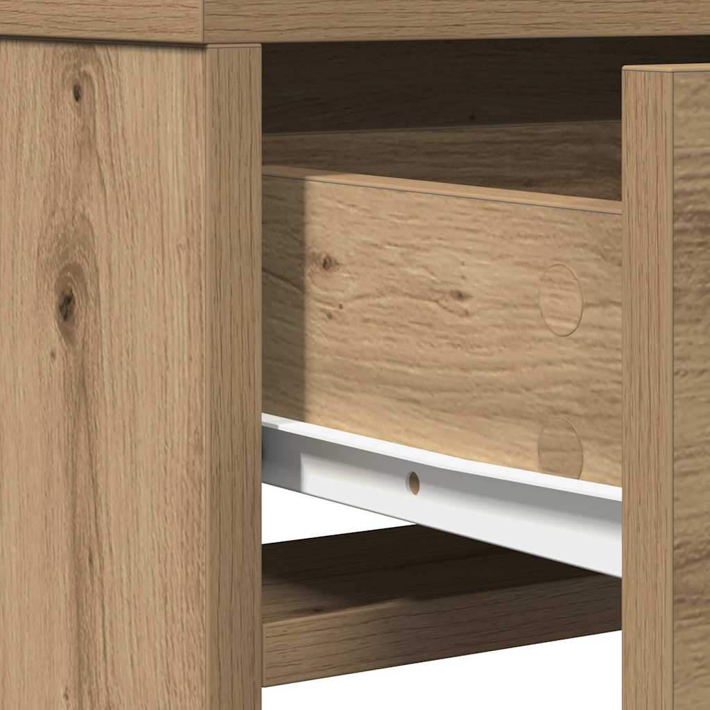 Schminktisch Eiche handwerklich 50 x 41 x 135 cm Holzwerkstoff