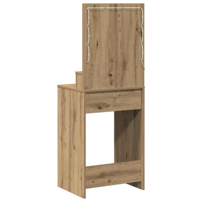 Schminktisch Eiche handwerklich 50 x 41 x 135 cm Holzwerkstoff