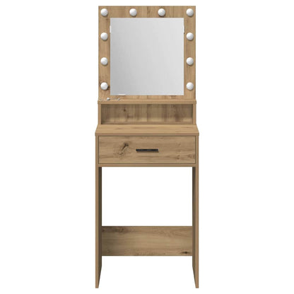 Schminktisch Eiche handwerklich 50 x 41 x 135 cm Holzwerkstoff