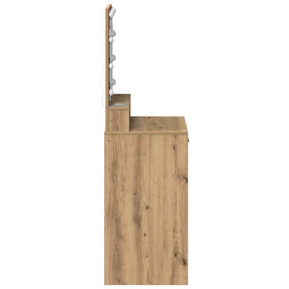 Schminktisch Eiche handwerklich 50 x 41 x 135 cm Holzwerkstoff