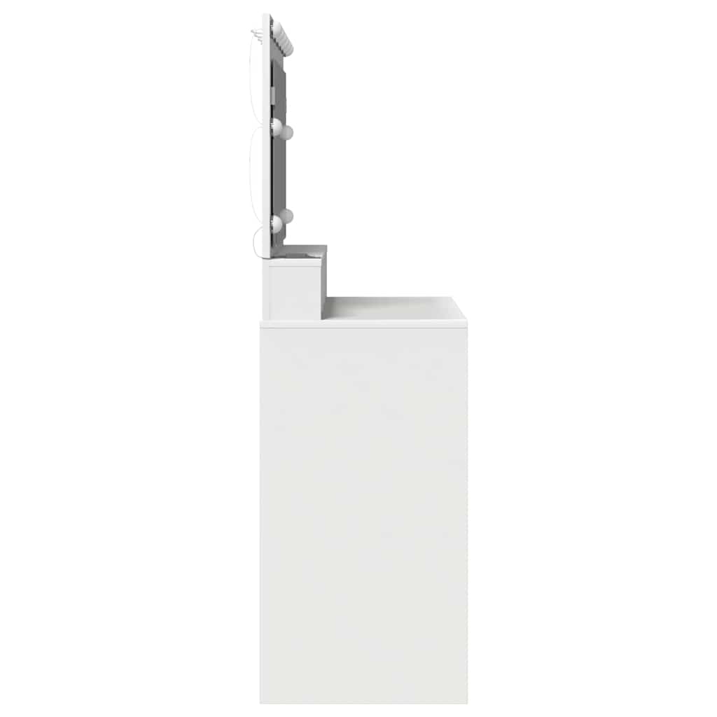 Schminktisch mit Regal Weiß 100 x 41 x 135 cm Holzwerkstoff