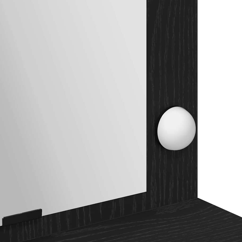 Schminktisch Schwarze Eiche 100 x 41 x 135 cm Holzwerkstoff