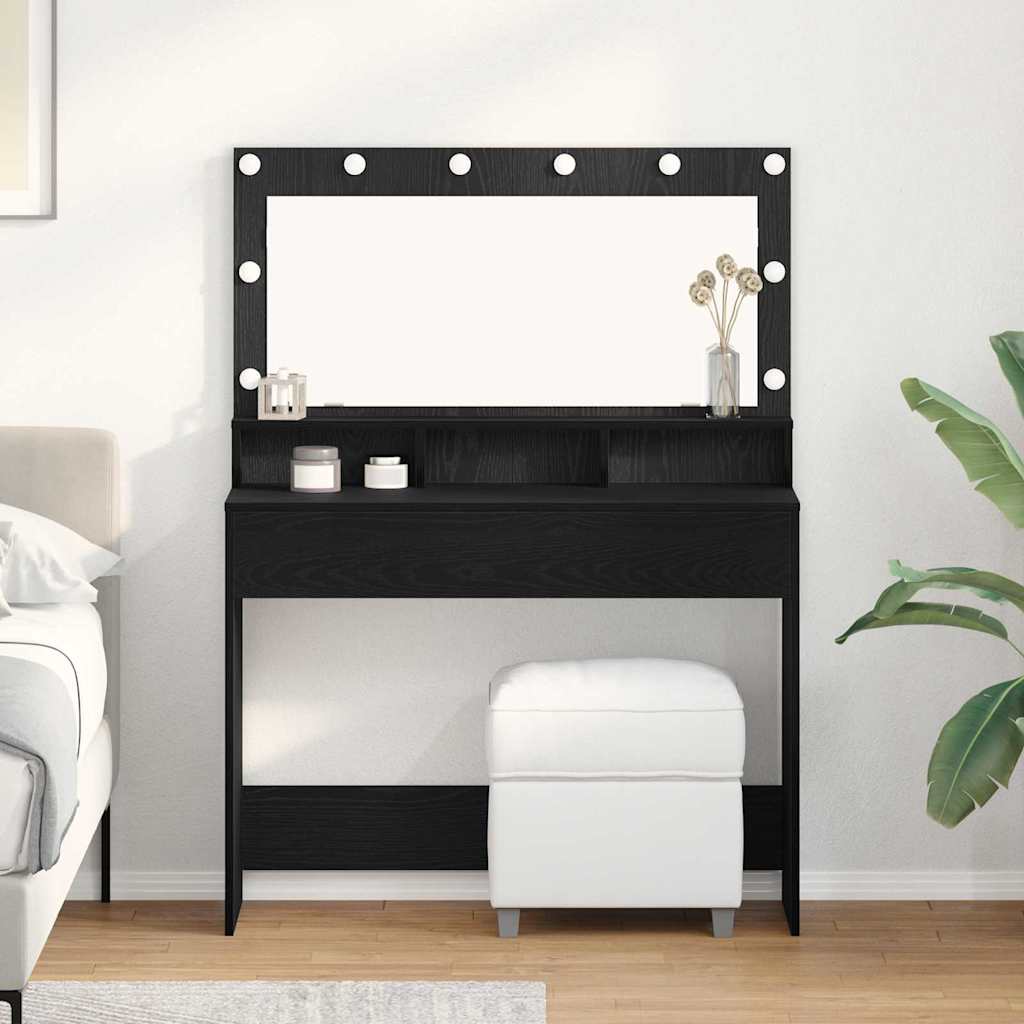 Schminktisch Schwarze Eiche 100 x 41 x 135 cm Holzwerkstoff