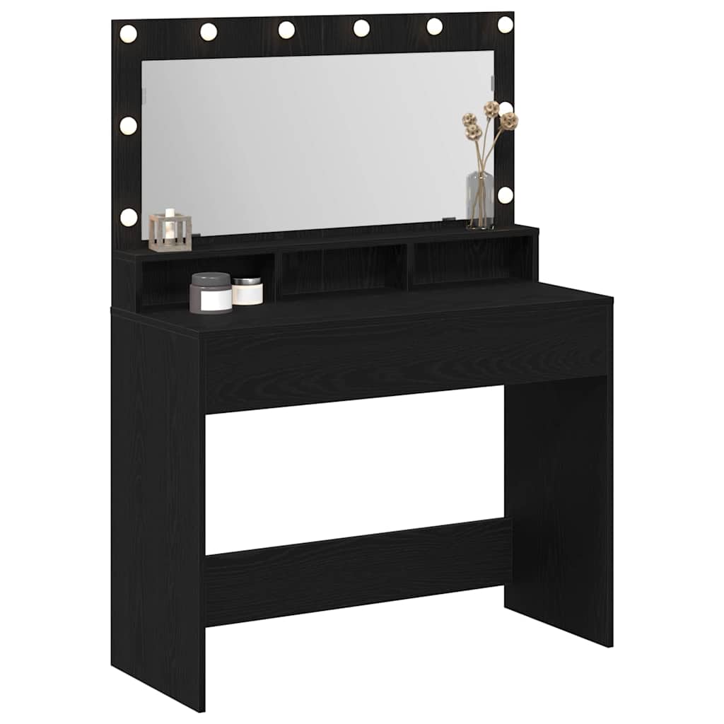 Schminktisch Schwarze Eiche 100 x 41 x 135 cm Holzwerkstoff