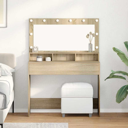 Schminktisch Sonoma Eiche 100 x 41 x 135 cm Holzwerkstoff