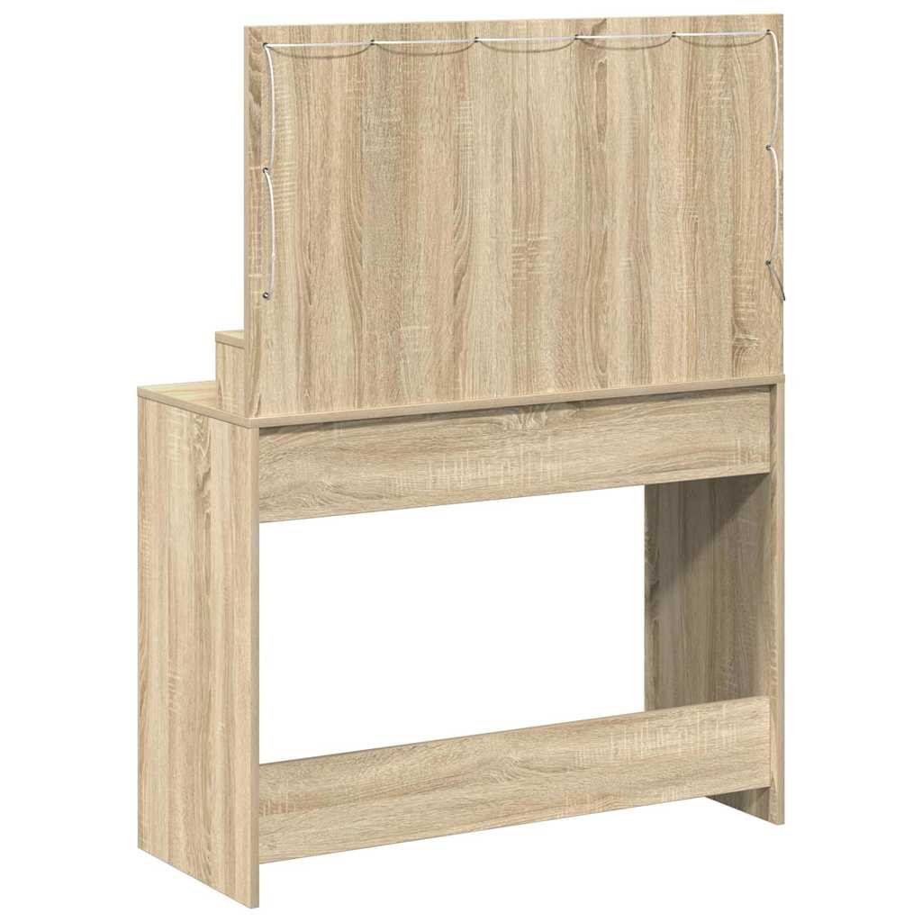 Schminktisch Sonoma-Eiche 100 x 41 x 135 cm Holzwerkstoff