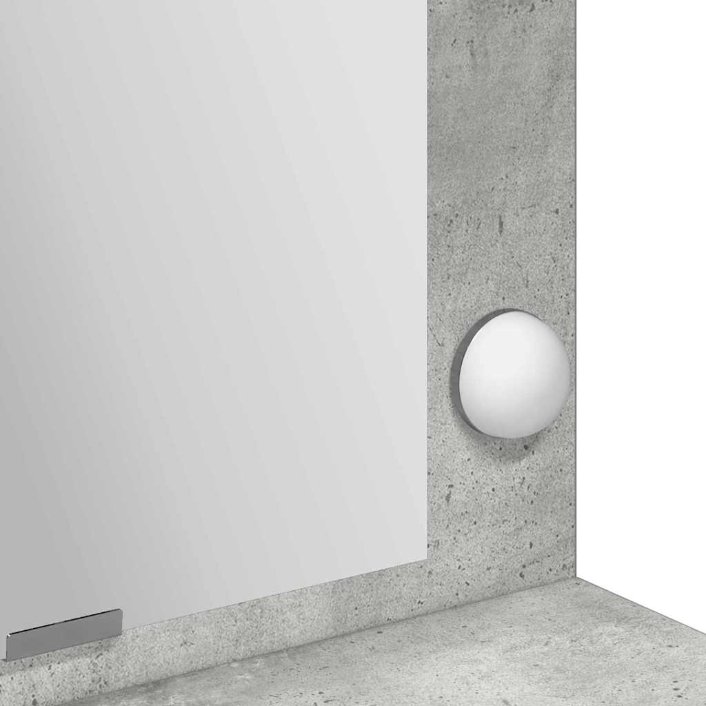 Schminktisch Betongrau 100 x 41 x 135 cm Holzwerkstoff