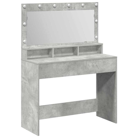 Schminktisch Betongrau 100 x 41 x 135 cm Holzwerkstoff