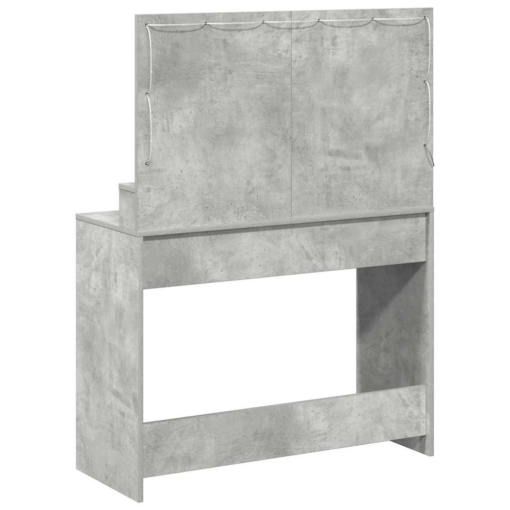 Schminktisch Betongrau 100 x 41 x 135 cm Holzwerkstoff