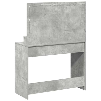 Schminktisch Betongrau 100 x 41 x 135 cm Holzwerkstoff