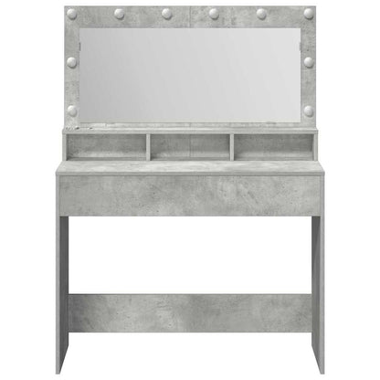 Schminktisch Betongrau 100 x 41 x 135 cm Holzwerkstoff
