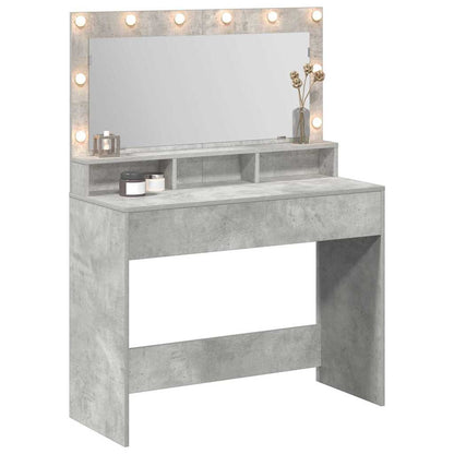 Schminktisch Betongrau 100 x 41 x 135 cm Holzwerkstoff