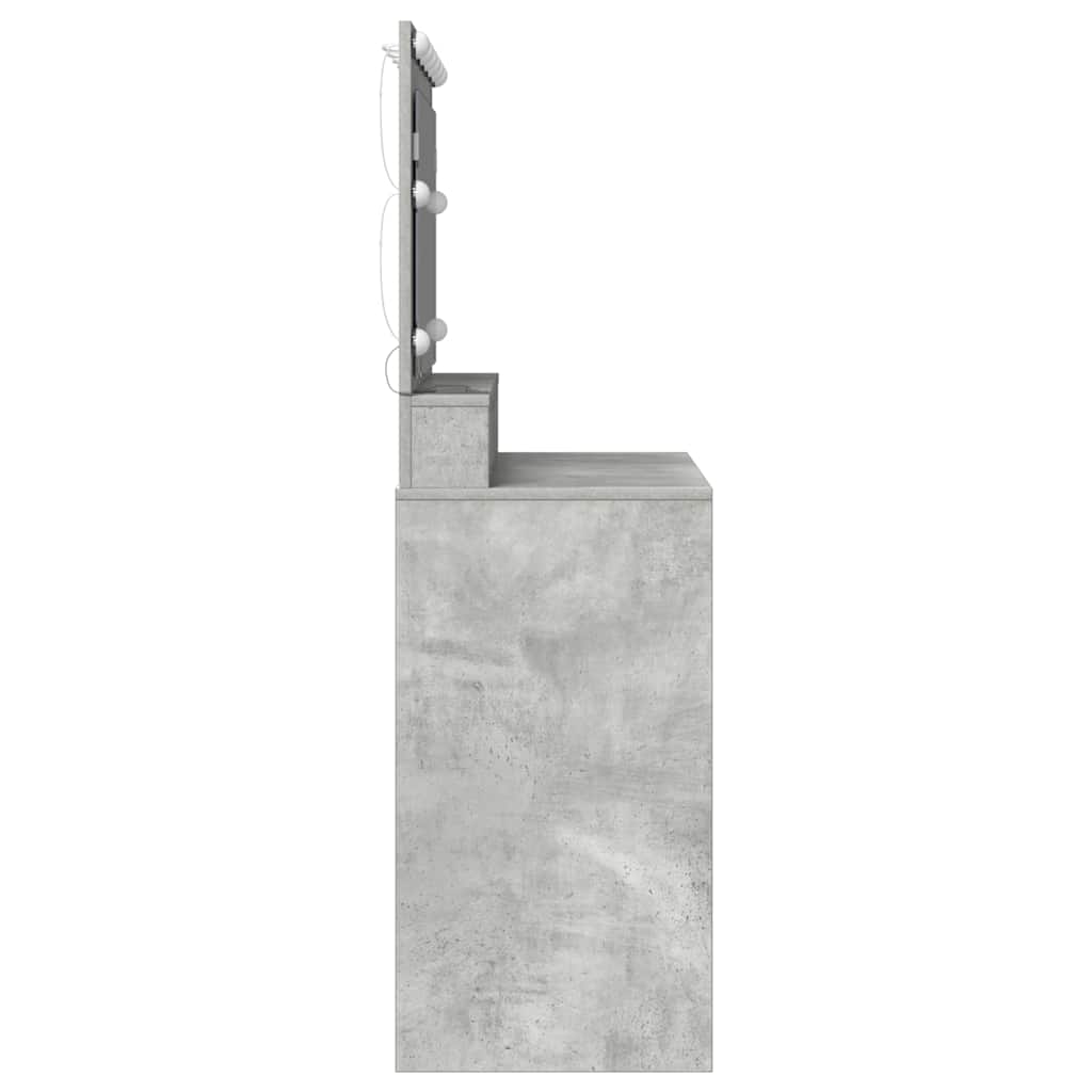 Schminktisch Betongrau 100 x 41 x 135 cm Holzwerkstoff