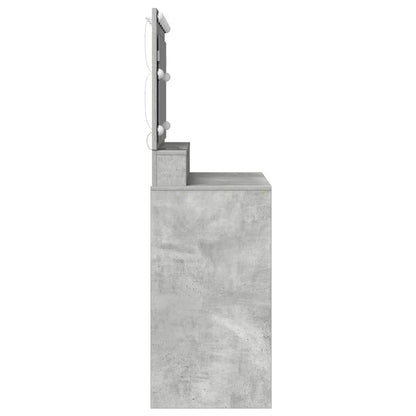 Schminktisch Betongrau 100 x 41 x 135 cm Holzwerkstoff