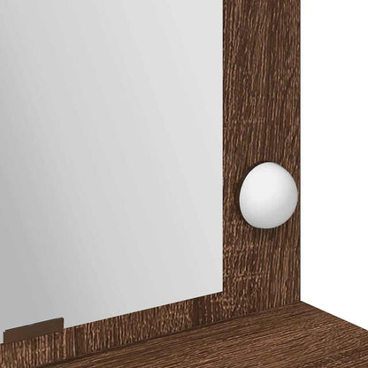 Schminktisch Braunes Eichenholz 100 x 41 x 135 cm Holzwerkstoff