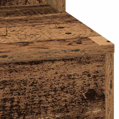 Schminktisch mit Regal Altholz 100 x 41 x 135 cm Holzwerkstoff