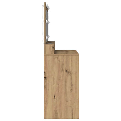 Schminktisch Eiche handwerklich 100 x 41 x 135 cm Holzwerkstoff