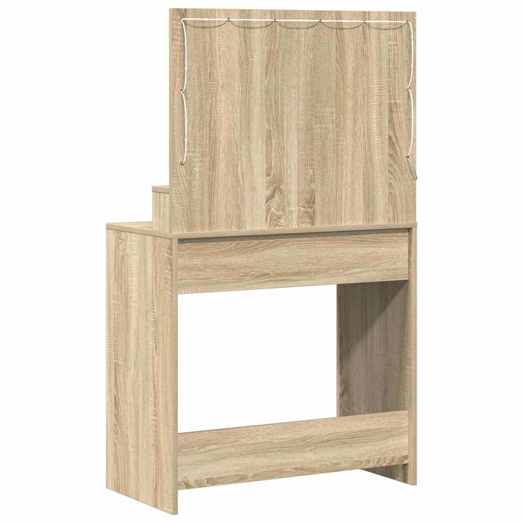 Schminktisch Sonoma Eiche 79 x 41 x 135 cm Holzwerkstoff