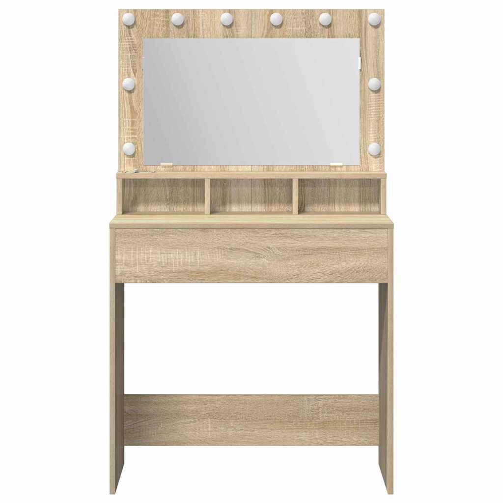 Schminktisch Sonoma-Eiche 75,5 x 41 x 135 cm Holzwerkstoff