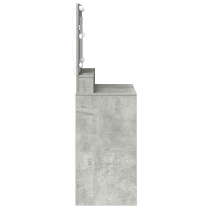 Schminktisch Beton Grau 75,5 x 41 x 135 cm Holzwerkstoff