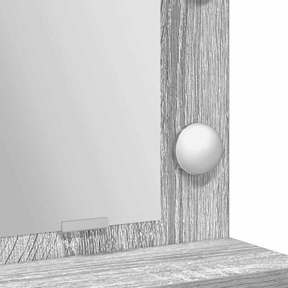 Schminktisch Graues Sonoma 75,5 x 41 x 135 cm Holzwerkstoff