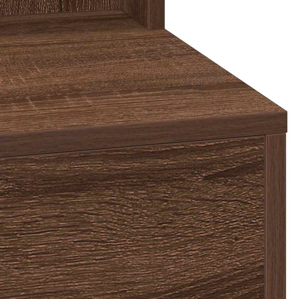 Schminktisch Braunes Eichenholz 79 x 41 x 135 cm Holzwerkstoff
