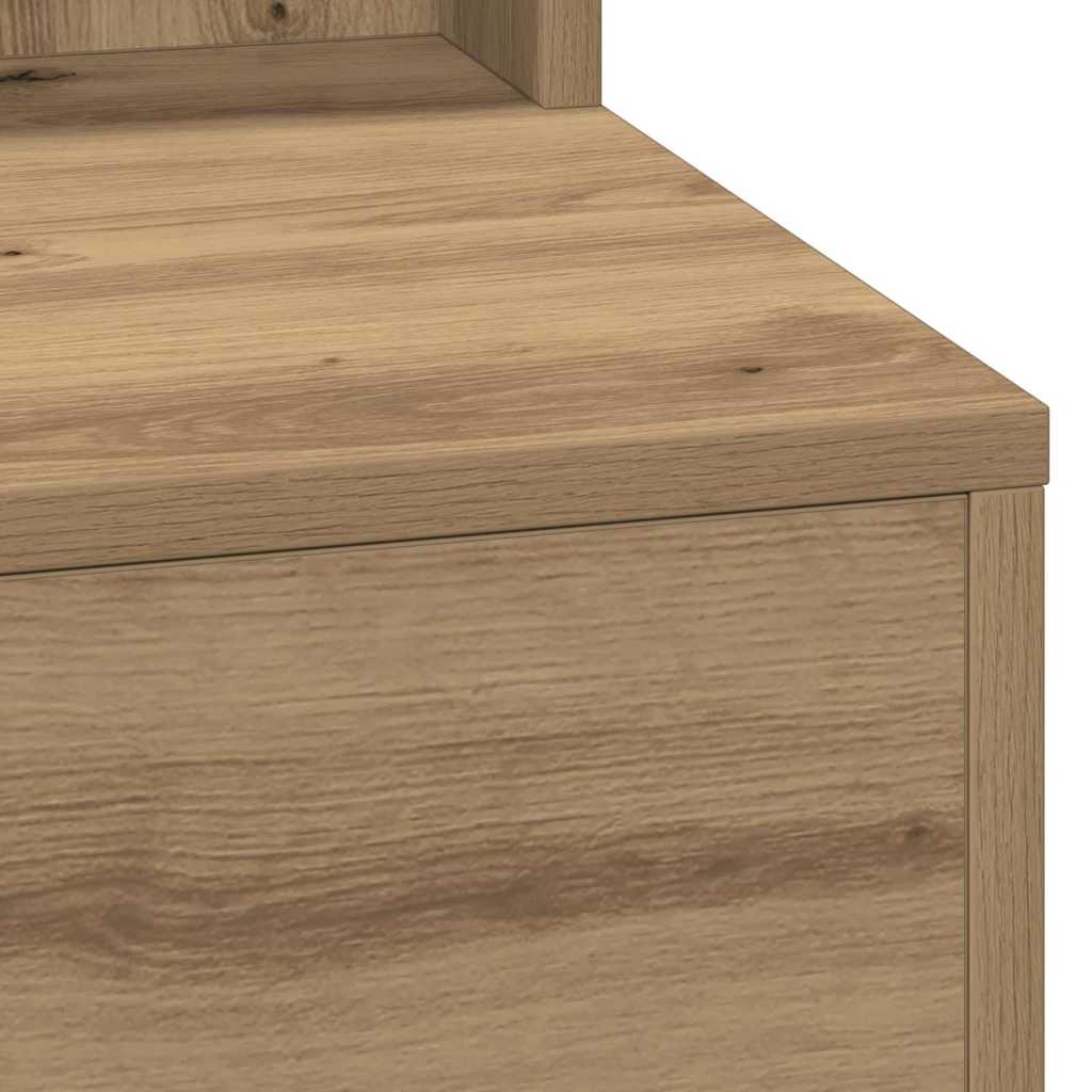 Schminktisch Eiche handwerklich 79 x 41 x 135 cm Holzwerkstoff