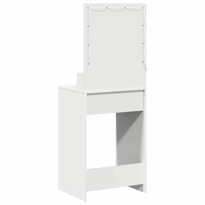Schminktisch mit Regal Weiß 50 x 41 x 135 cm Holzwerkstoff