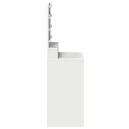 Schminktisch mit Regal Weiß 50 x 41 x 135 cm Holzwerkstoff