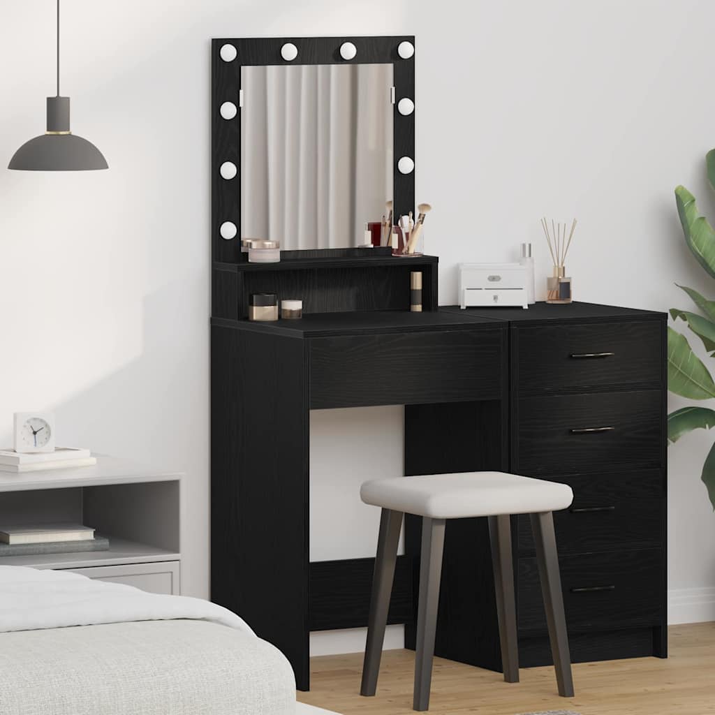 Schminktisch Schwarze Eiche 50 x 41 x 135 cm Holzwerkstoff