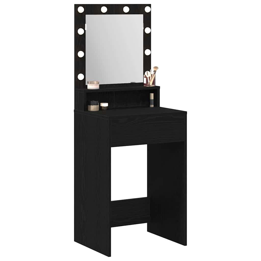 Schminktisch Schwarze Eiche 50 x 41 x 135 cm Holzwerkstoff
