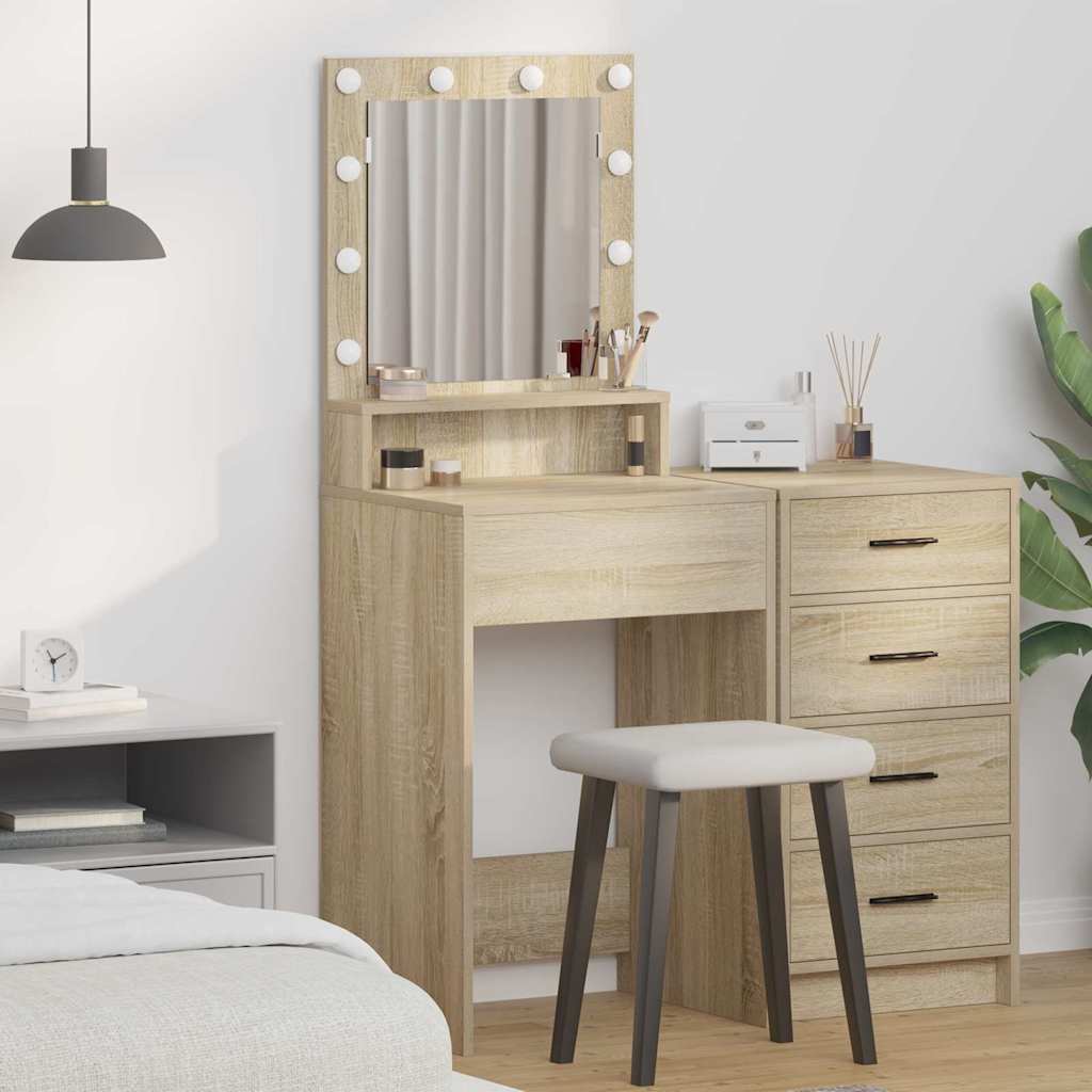 Schminktisch Sonoma Eiche 50 x 41 x 135 cm Holzwerkstoff