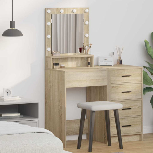 Schminktisch Sonoma Eiche 50 x 41 x 135 cm Holzwerkstoff