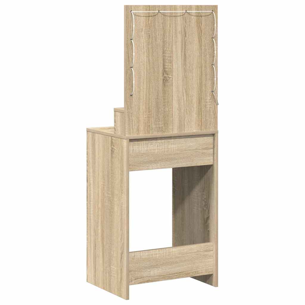 Schminktisch Sonoma-Eiche 50 x 41 x 135 cm Holzwerkstoff