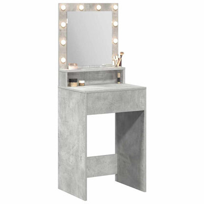 Schminktisch mit Regal Betongrau 50 x 41 x 135 cm Holzwerkstoff