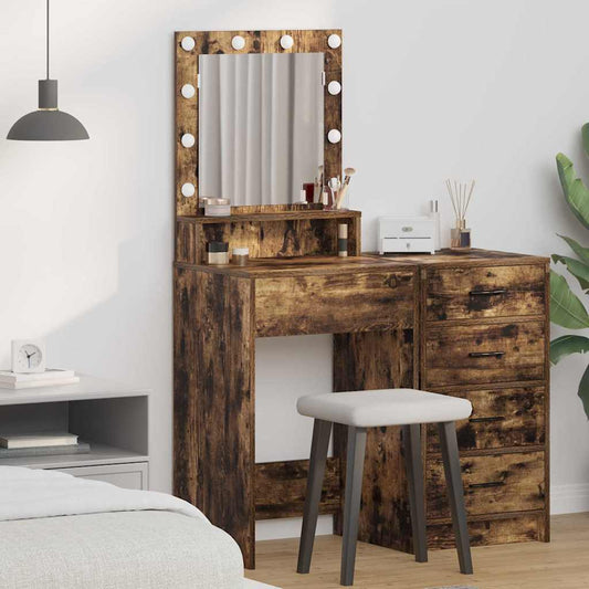 Schminktisch Geräucherte Eiche 50 x 41 x 135 cm Holzwerkstoff