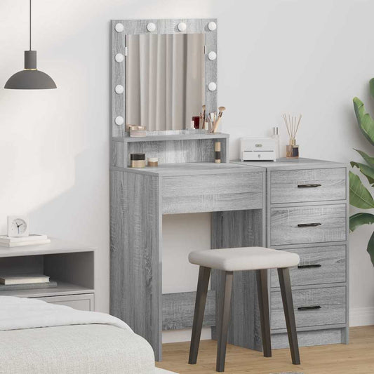 Schminktisch Graues Sonoma 50 x 41 x 135 cm Holzwerkstoff
