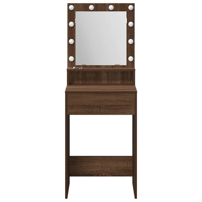 Schminktisch Braunes Eichenholz 50 x 41 x 135 cm Holzwerkstoff