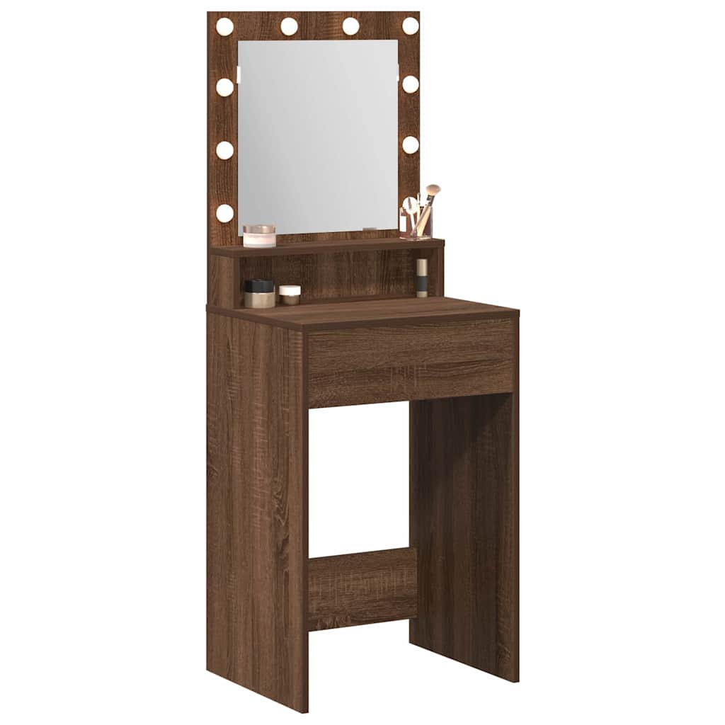 Schminktisch Braunes Eichenholz 50 x 41 x 135 cm Holzwerkstoff