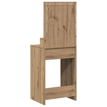 Schminktisch Eiche handwerklich 50 x 41 x 135 cm Holzwerkstoff
