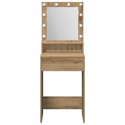 Schminktisch Eiche handwerklich 50 x 41 x 135 cm Holzwerkstoff