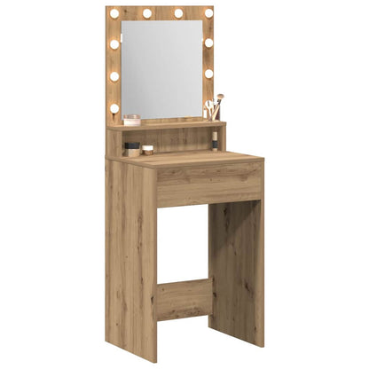Schminktisch Eiche handwerklich 50 x 41 x 135 cm Holzwerkstoff