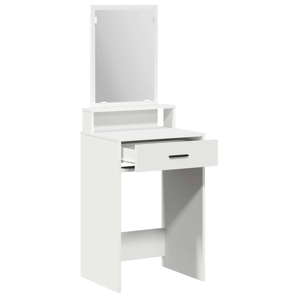 Schminktisch mit Schubladen Weiß 50 x 41 x 140 cm Holzwerkstoff