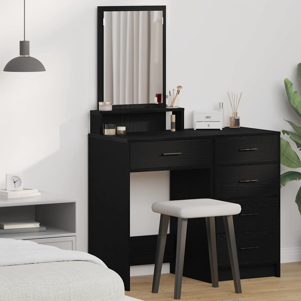 Schminktisch Schwarze Eiche 50 x 41 x 140 cm Holzwerkstoff