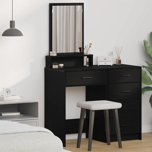 Schminktisch Schwarze Eiche 50 x 41 x 140 cm Holzwerkstoff